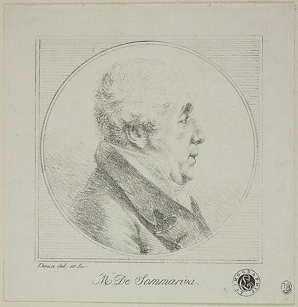 Profile Portrait of Monsieur de Sommariva, c. 1820. Creator: Vivant Denon