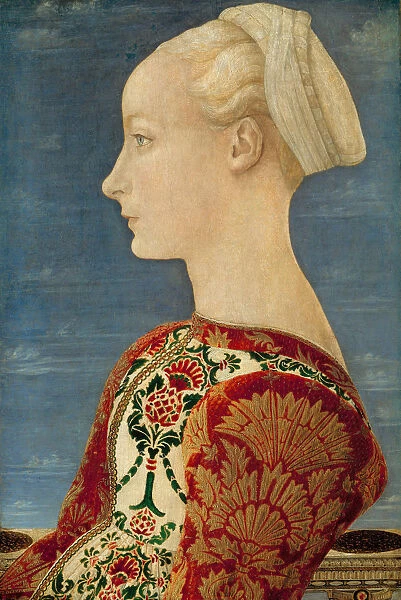 Profile Portrait of a Young Lady, 1465. Artist: Pollaiuolo, Antonio (ca 1431-1498)