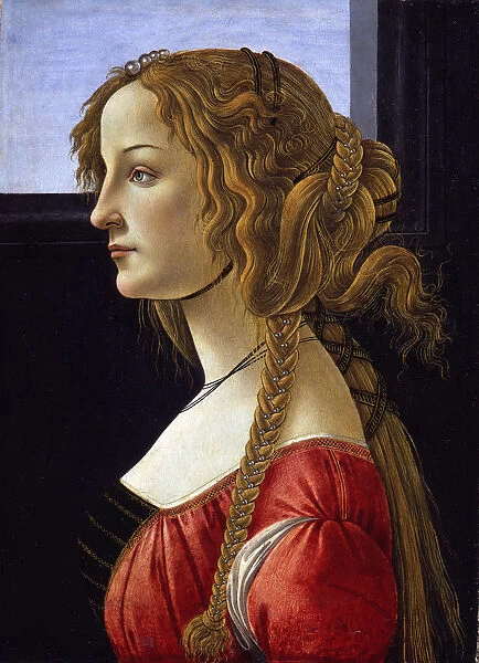 Profile Portrait of a Young Woman (Simonetta Vespucci), ca 1476. Artist: Botticelli, Sandro (1445-1510)
