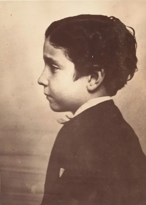 Framed Print : [Profile of the Prince Imperial], 1863. Creator: Andre-Adolphe-Eugene Disdé