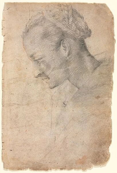 Profile of a Womans Head, second half 1500s. Creator: Alessandro Casolani (Italian, 1552  /  53-1607)