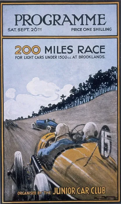 Framed Print : Programme for the 200 miles race, Brooklands, 1925 Framed Print : Programme for the 200 miles race, Brooklands, 1925
