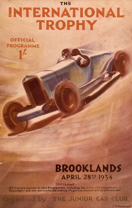 Framed Print : Programme for the Brooklands International Trophy, 1934 Framed Print : Programme for the Brooklands International Trophy, 1934