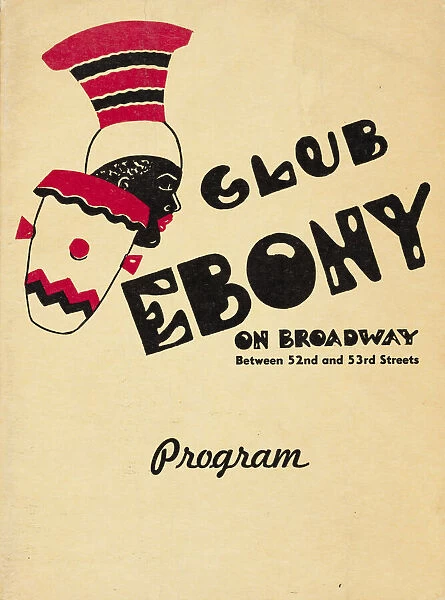 Programme for Club Ebony, 1947-1948. Creator: Unknown