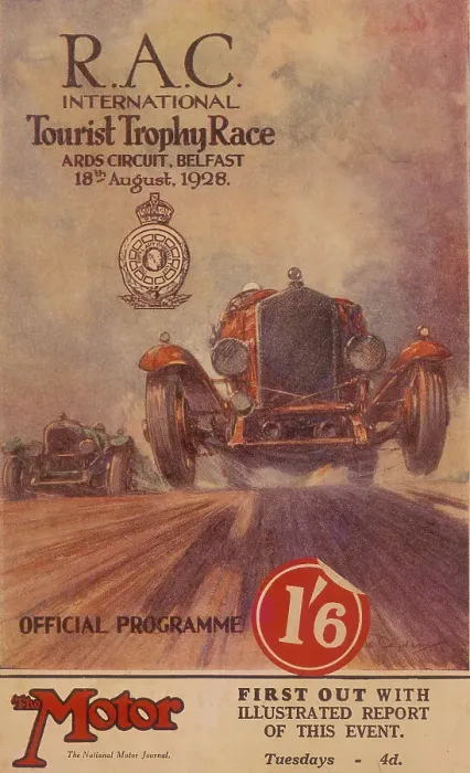 Framed Print : A programme for the RAC International Tourist Trophy Race, Belfast, Northern Ireland, 1929 Framed Print : A programme for the RAC International Tourist Trophy Race, Belfast, Northern Ireland, 1929