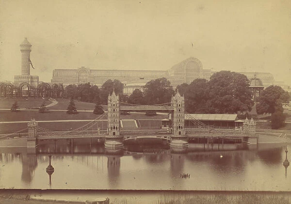 Progress of the Crystal Palace at Sydenham, 1854. Creator: Philip Henry Delamotte