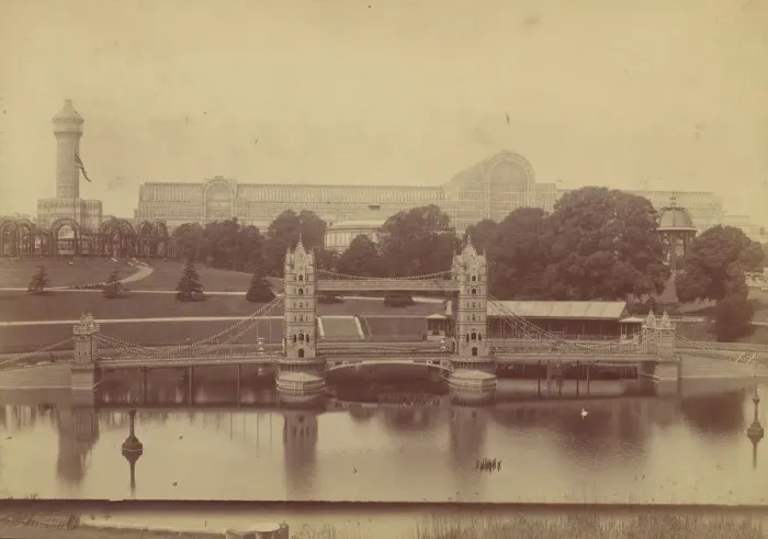 Framed Print : Progress of the Crystal Palace at Sydenham, 1854. Creator: Philip Henry Delamotte Framed Print : Progress of the Crystal Palace at Sydenham, 1854. Creator: Philip Henry Delamotte