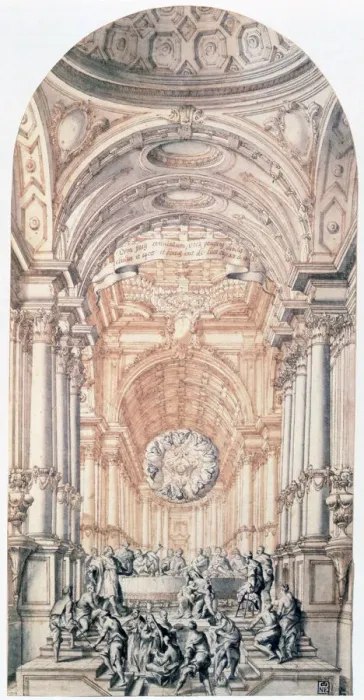 Framed Print : Project design for the Gospel City, c1716-1756. Artist: Giuseppe Galli Bibiena Framed Print : Project design for the Gospel City, c1716-1756. Artist: Giuseppe Galli Bibiena