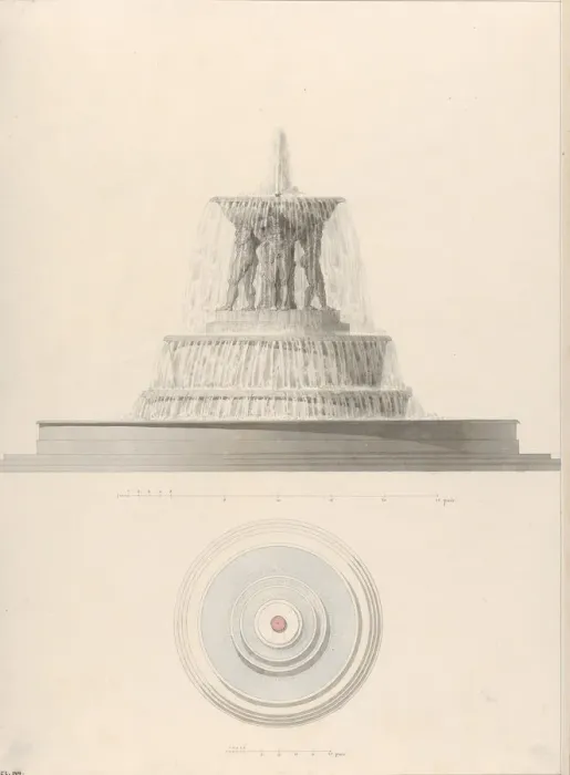 Framed Print : Project for a Fountain for La Place Louis XV, ca. 1806. Creator Framed Print : Project for a Fountain for La Place Louis XV, ca. 1806. Creator