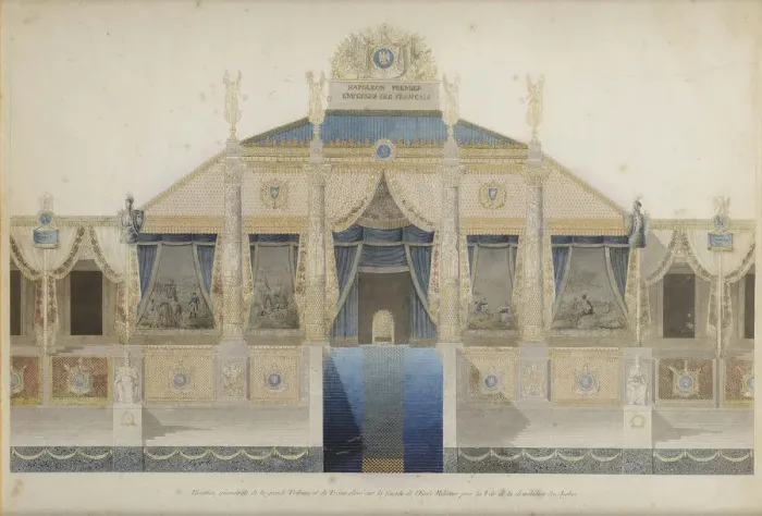 Framed Print : Project of the Great Tribune and the Throne for the Feast of the Distribution of Eagles, 1807 Framed Print : Project of the Great Tribune and the Throne for the Feast of the Distribution of Eagles, 1807