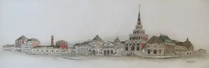 Framed Print : Project for the Moscow Kazanskaya railway station, 1915 Framed Print : Project for the Moscow Kazanskaya railway station, 1915