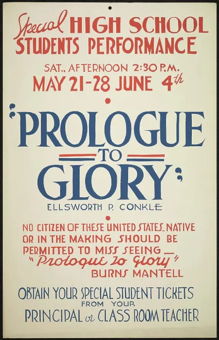 Framed Print : Prologue to Glory, [193-]. Creator: Unknown