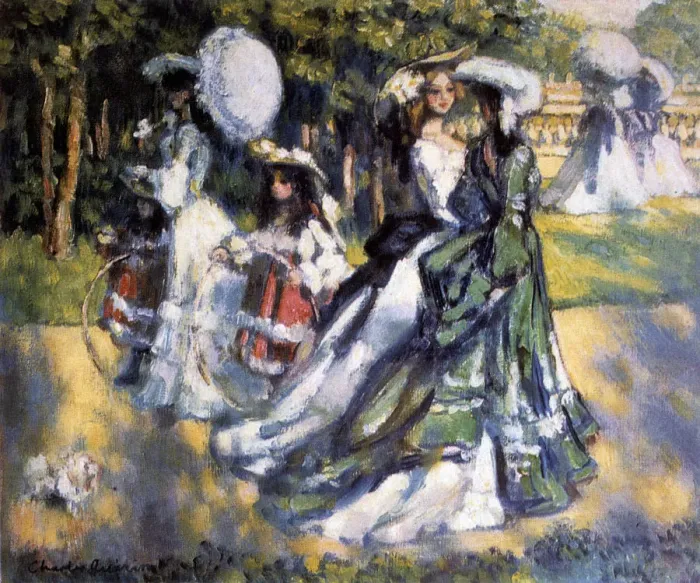 Framed Print : Promenade, c1911. Artist: Charles Guerin Framed Print : Promenade, c1911. Artist: Charles Guerin