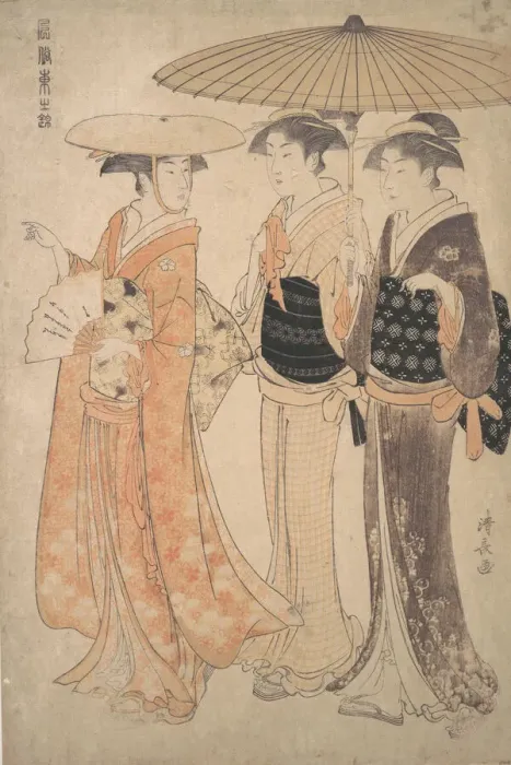 Framed Print : The Promenade. Creator: Torii Kiyonaga Framed Print : The Promenade. Creator: Torii Kiyonaga