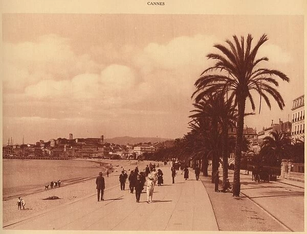 Promenade de la Croisette and Mont Chevalier, Cannes, 1930. Creator: Unknown