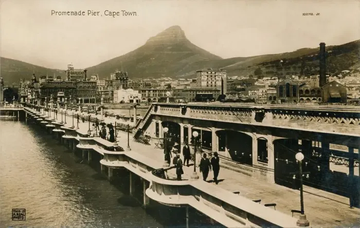 Framed Print : Promenade Pier, Cape Town, c1900 Framed Print : Promenade Pier, Cape Town, c1900