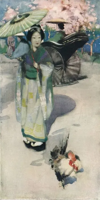Framed Print : The Promenade, Tokyo, c1894. Artist: George Henry Framed Print : The Promenade, Tokyo, c1894. Artist: George Henry