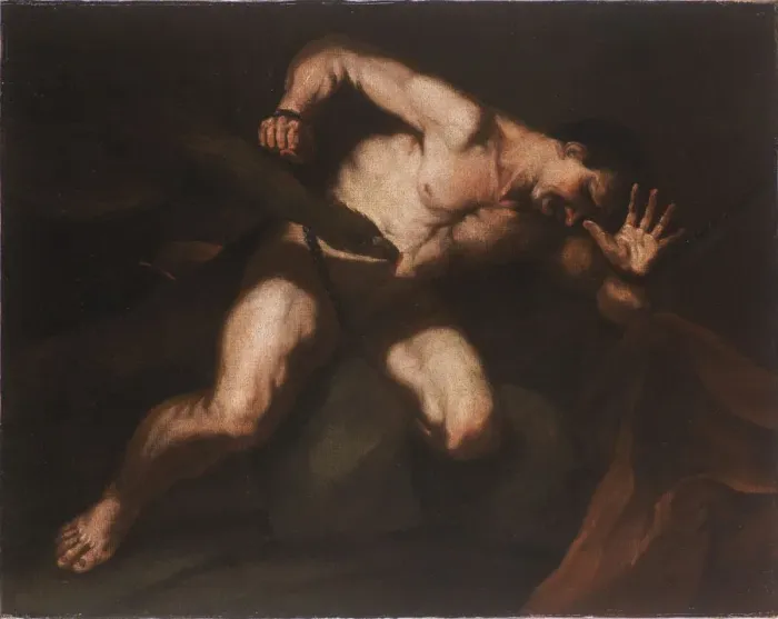 Framed Print : Prometheus, 17th century. Creator: Giordano, Luca (1632-1705) Framed Print : Prometheus, 17th century. Creator: Giordano, Luca (1632-1705)