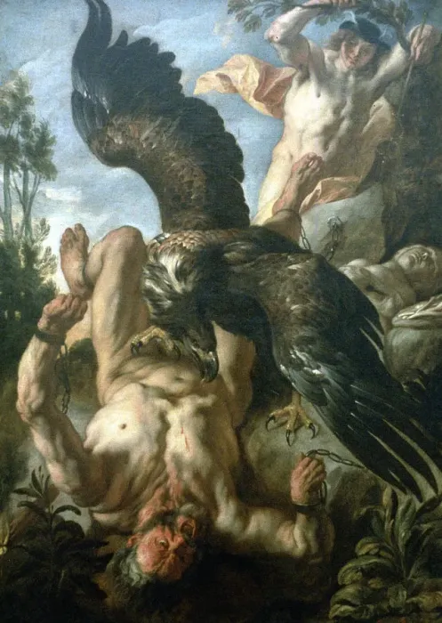 Framed Print : Prometheus Bound, c1640. Artist: Jacob Jordaens Framed Print : Prometheus Bound, c1640. Artist: Jacob Jordaens