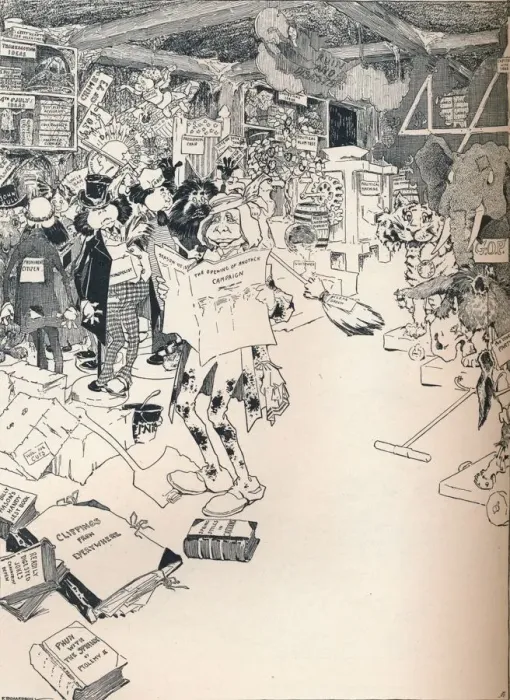 Framed Print : The Property Room of a Clever Cartoonist, c1890. Artist: Frederick Richardson Framed Print : The Property Room of a Clever Cartoonist, c1890. Artist: Frederick Richardson