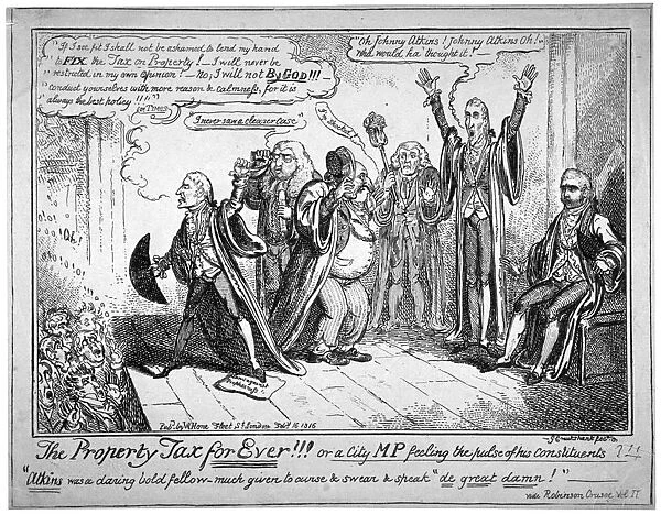 The property tax for ever!!!, 1816. Artist