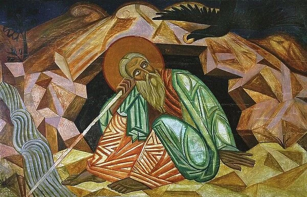 The Prophet Elijah, 1912. Creator: Boychuk, Mykhailo (1882-1937)
