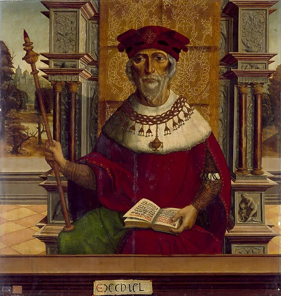 The Prophet Ezekiel, c. 1525. Artist: Maestro de Becerril (active Early 16th-century)