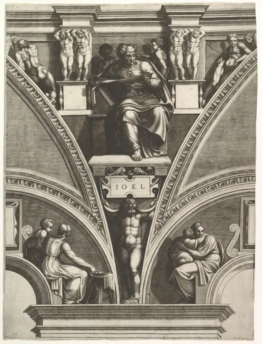 Framed Print : The Prophet Joel; from the series of Prophets and Sibyls in the Sistine Chapel, 1570-75 Framed Print : The Prophet Joel; from the series of Prophets and Sibyls in the Sistine Chapel, 1570-75
