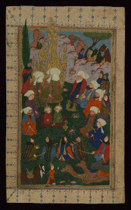 Framed Print : The Prophet Muhammad praying at the Kaaba, 17th century. Artist: Anonymous Framed Print : The Prophet Muhammad praying at the Kaaba, 17th century. Artist: Anonymous