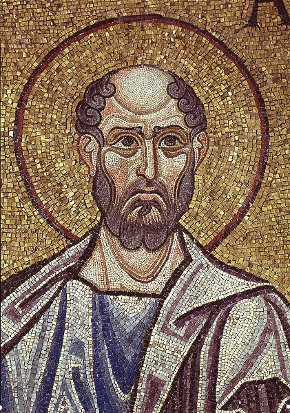 The Prophet Obadiah (Detail of Interior Mosaics in the St. Marks Basilica), 12th century. Artist: Byzantine Master