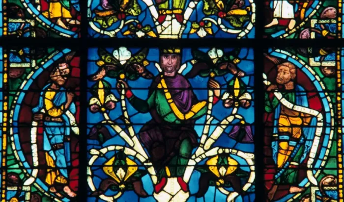 Framed Print : Prophet, stained glass, Chartres Cathedral, France, 1145-1155 Framed Print : Prophet, stained glass, Chartres Cathedral, France, 1145-1155