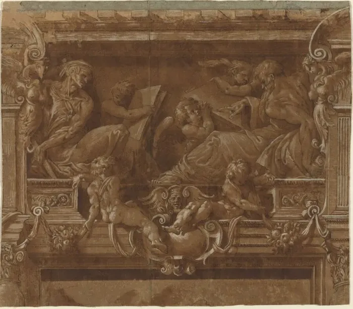 Framed Print : Prophet and Sybil. Creator: Unknown Framed Print : Prophet and Sybil. Creator: Unknown