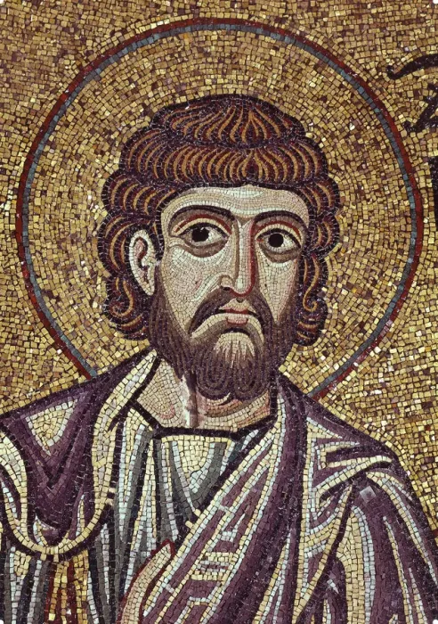 Framed Print : The Prophet Zechariah (Detail of Interior Mosaics in the St. Marks Basilica), 12th century. Artist: Byzantine Master