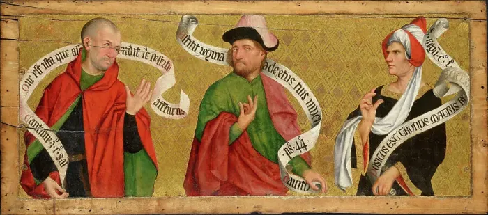 Framed Print : Three prophets, c 1480. Creator: Lonhy; Antoine de (active 1446-1490) Framed Print : Three prophets, c 1480. Creator: Lonhy; Antoine de (active 1446-1490)