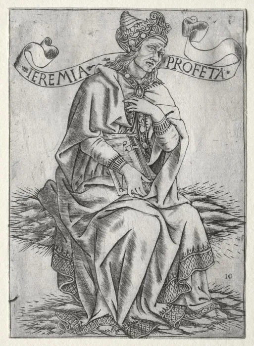 Framed Print : The Prophets: Jeremiah, c. 1470-75. Creator: Baccio Baldini (Italian, c. 1436-1487) Framed Print : The Prophets: Jeremiah, c. 1470-75. Creator: Baccio Baldini (Italian, c. 1436-1487)
