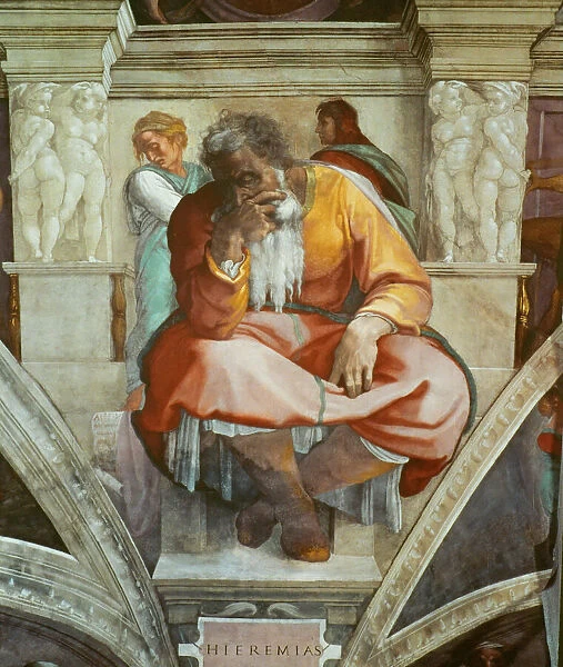 Prophets and Sibyls: Jeremiah (Sistine Chapel ceiling in the Vatican), 1508-1512