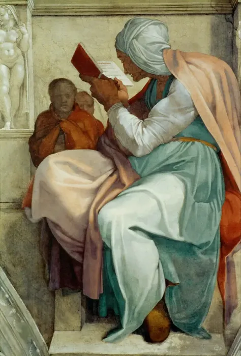 Framed Print : Prophets and Sibyls: Persian Sibyl (Sistine Chapel ceiling in the Vatican), 1508-1512 Framed Print : Prophets and Sibyls: Persian Sibyl (Sistine Chapel ceiling in the Vatican), 1508-1512