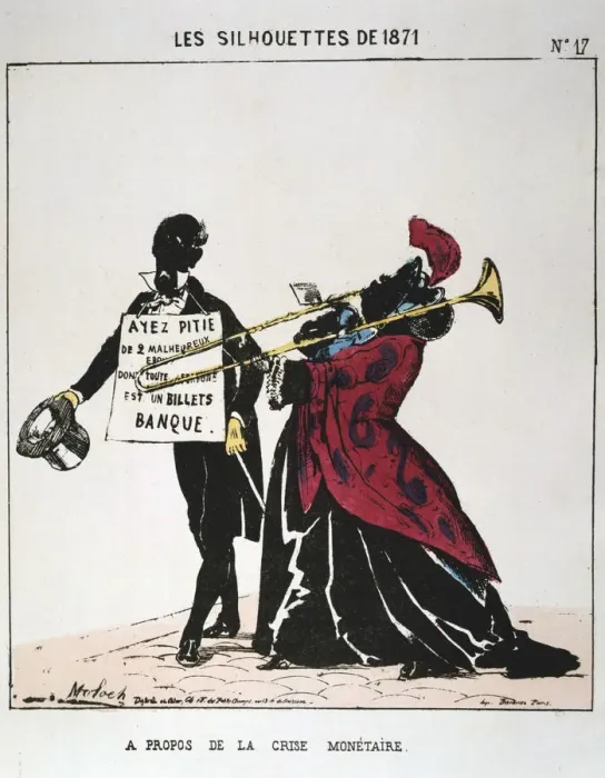 Framed Print : A Propos de la Crise Monetaire, 1871. Artist: Moloch Framed Print : A Propos de la Crise Monetaire, 1871. Artist: Moloch