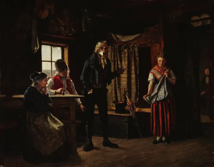 Framed Print : Proposal in aland, 1871. Creator: Karl Emanuel Jansson Framed Print : Proposal in aland, 1871. Creator: Karl Emanuel Jansson