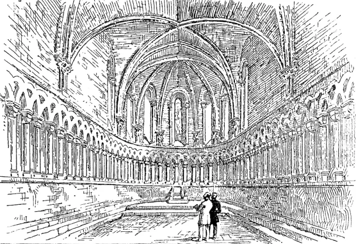 Framed Print : Proposed restoration of the Chapter House, Durham Cathedral.. the Chapter House as it will be, 1890 Creator: Unknown Framed Print : Proposed restoration of the Chapter House, Durham Cathedral.. the Chapter House as it will be, 1890 Creator: Unknown