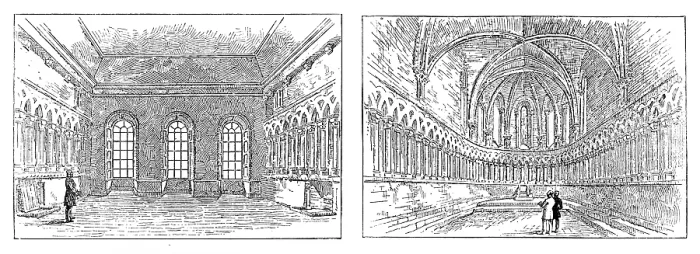 Framed Print : Proposed restoration of the Chapter House, Durham Cathedral.. as it is, and as it will be, 1890. Creator: Unknown Framed Print : Proposed restoration of the Chapter House, Durham Cathedral.. as it is, and as it will be, 1890. Creator: Unknown