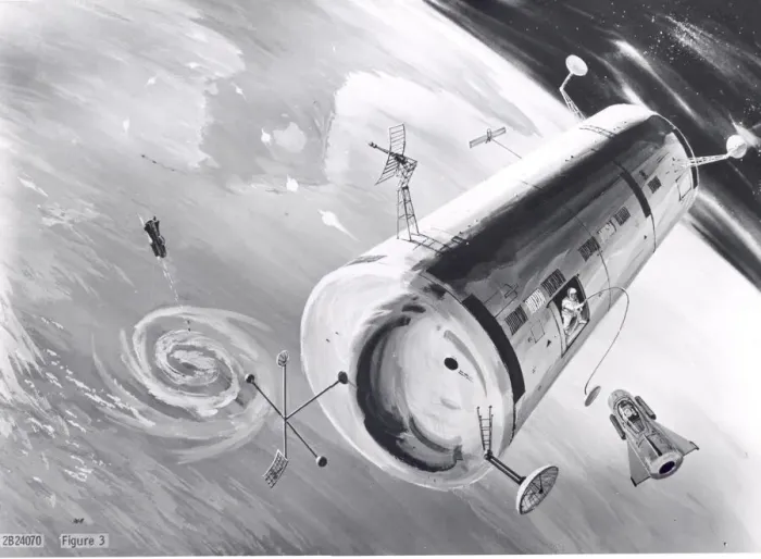 Framed Print : Proposed USAF Manned Orbiting Laboratory, 1960. Creator: NASA Framed Print : Proposed USAF Manned Orbiting Laboratory, 1960. Creator: NASA