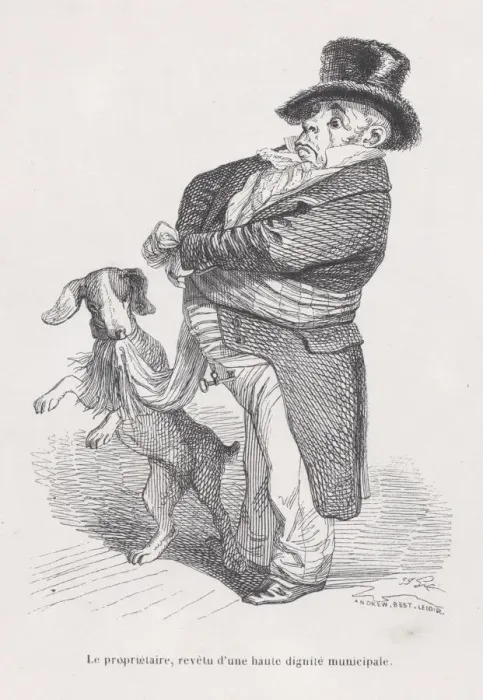 Framed Print : The Proprietor from Scenes from the Private and Public Life of Animals, ca. 1837-47 Framed Print : The Proprietor from Scenes from the Private and Public Life of Animals, ca. 1837-47