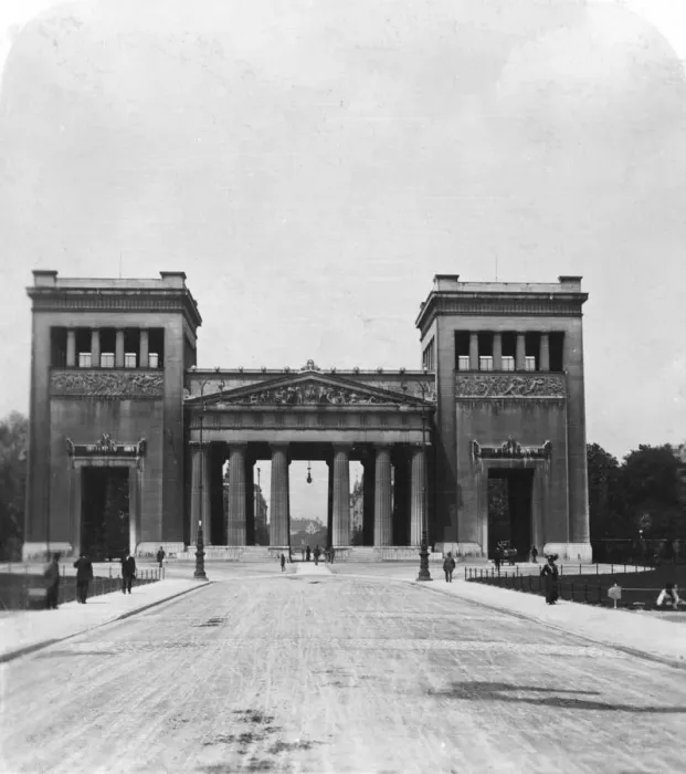 Framed Print : Propylaen, Munich, Germany, c1900. Artist: Wurthle & Sons Framed Print : Propylaen, Munich, Germany, c1900. Artist: Wurthle & Sons
