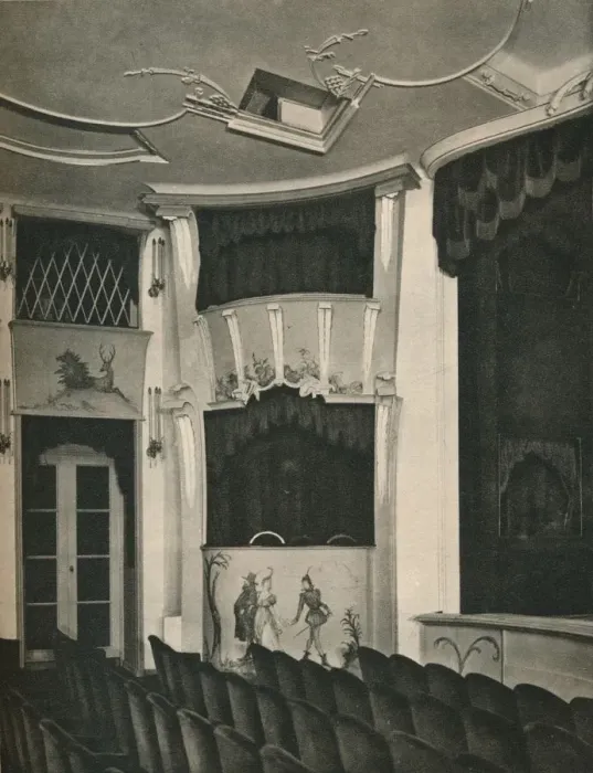 Framed Print : Proscenium and Stage Boxes in the Komodie Theatre, Berlin, c1926 Framed Print : Proscenium and Stage Boxes in the Komodie Theatre, Berlin, c1926