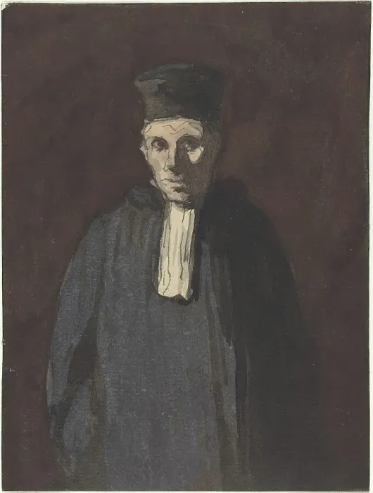 Framed Print : Prosecutor. Creator: Honore Daumier Framed Print : Prosecutor. Creator: Honore Daumier