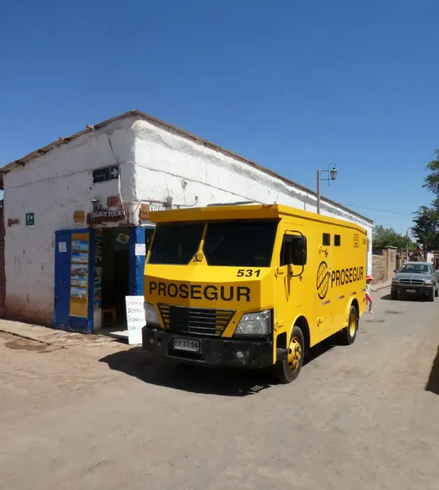 Framed Print : Prosegur security lorry, Chile 2019. Creator: Unknown Framed Print : Prosegur security lorry, Chile 2019. Creator: Unknown