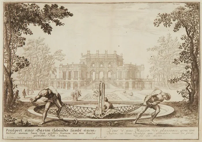 Framed Print : Prospect of a garden building, 1725. Creator: Fischer von Erlach; Joseph Emanuel; the Younger (1693-1742) Framed Print : Prospect of a garden building, 1725. Creator: Fischer von Erlach; Joseph Emanuel; the Younger (1693-1742)