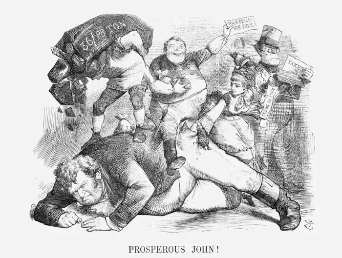 Framed Print : Prosperous John, 1872. Artist: Joseph Swain Framed Print : Prosperous John, 1872. Artist: Joseph Swain