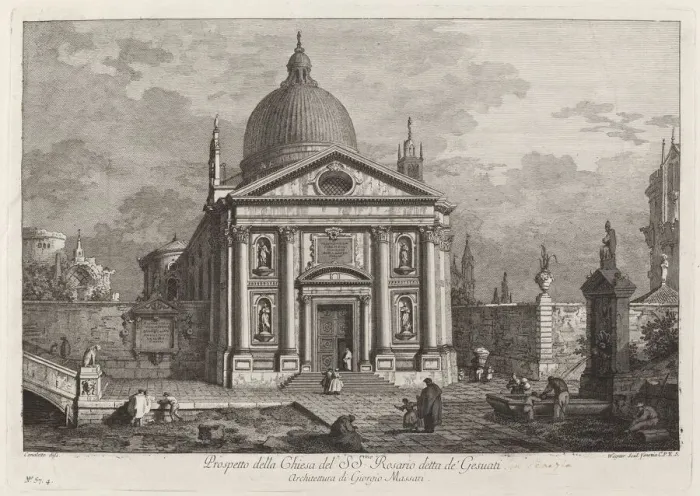 Framed Print : Prospetto della Chiesa del SS. Rosario detta de Gesuati, 1742. Creator: Joseph Wagner Framed Print : Prospetto della Chiesa del SS. Rosario detta de Gesuati, 1742. Creator: Joseph Wagner